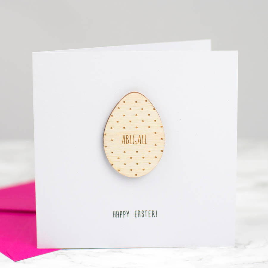 Personalised Easter Egg Keepsake Card