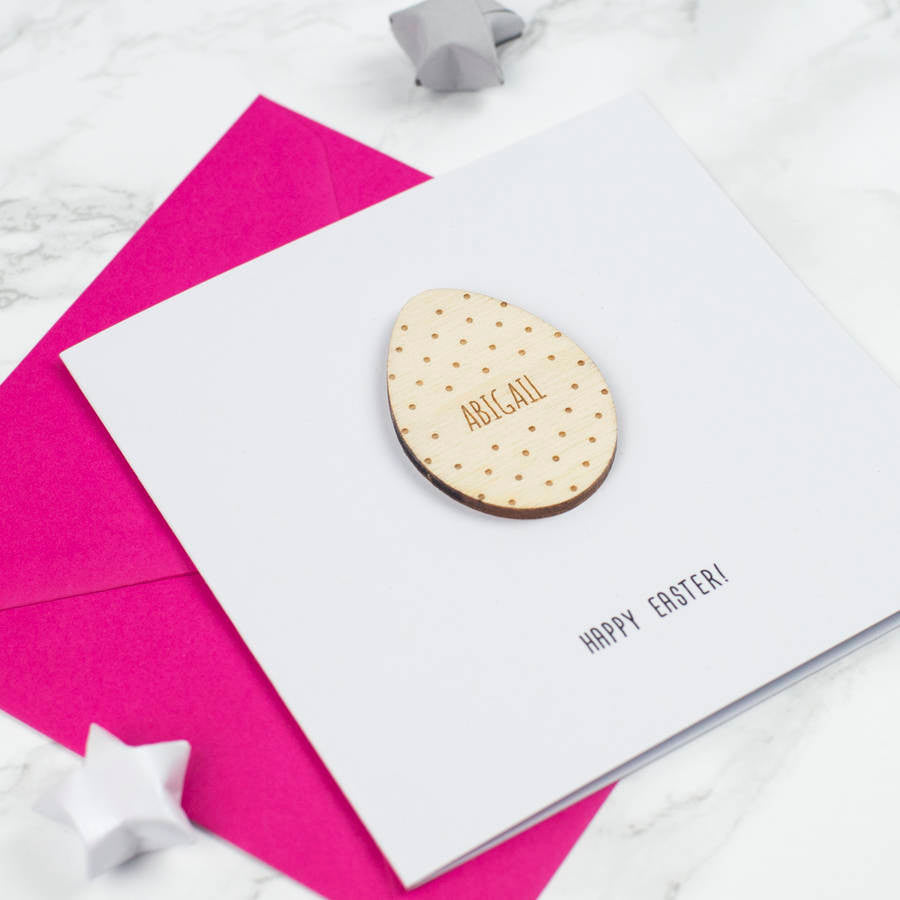 Personalised Easter Egg Keepsake Card