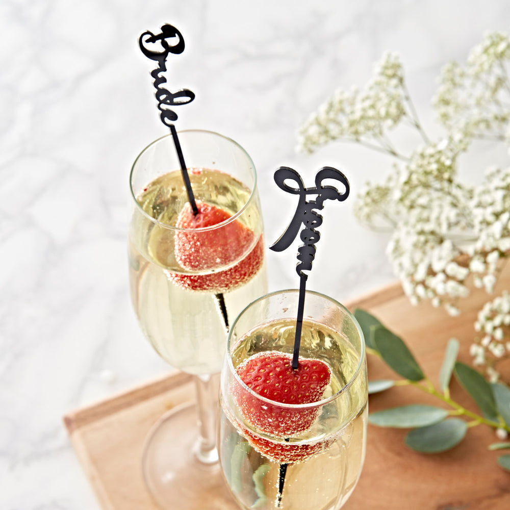 Personalised Wedding Drink Skewers