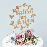 Personalised Floral Hen Party Cake Topper