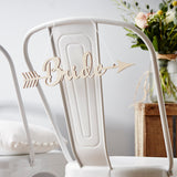 Personalised Wooden Arrow Chair Sign