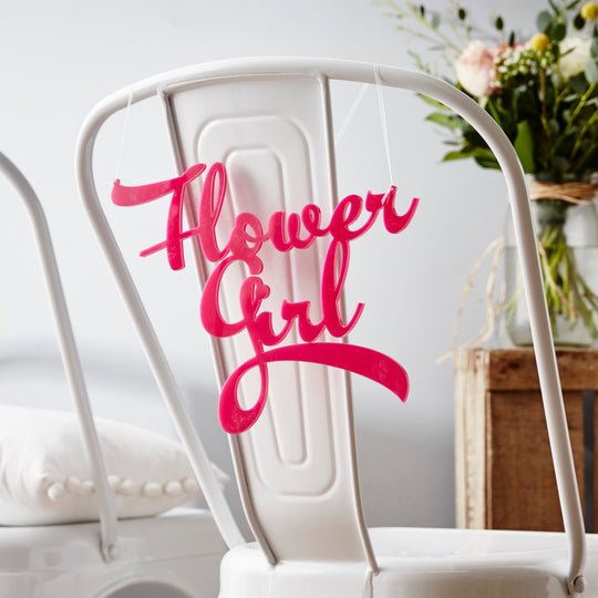 Personalised Wedding Chair Sign