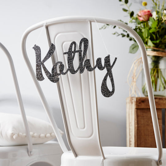 Personalised Wedding Chair Sign