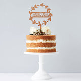 Personalised Floral Couples Cake Topper