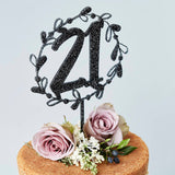 Personalised Floral Number Cake Topper