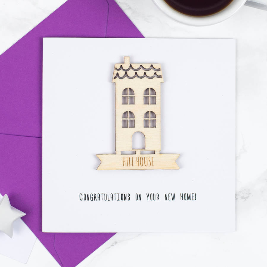 Personalised New Home Keepsake Card