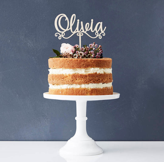 Personalised Decorative Name Cake Topper