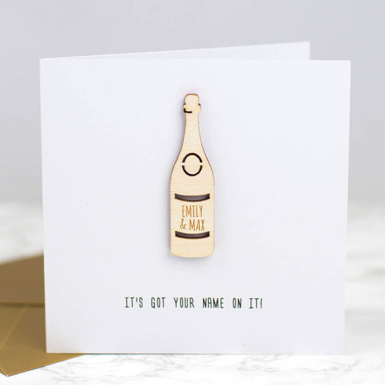 Personalised Celebration Wedding Keepsake Card