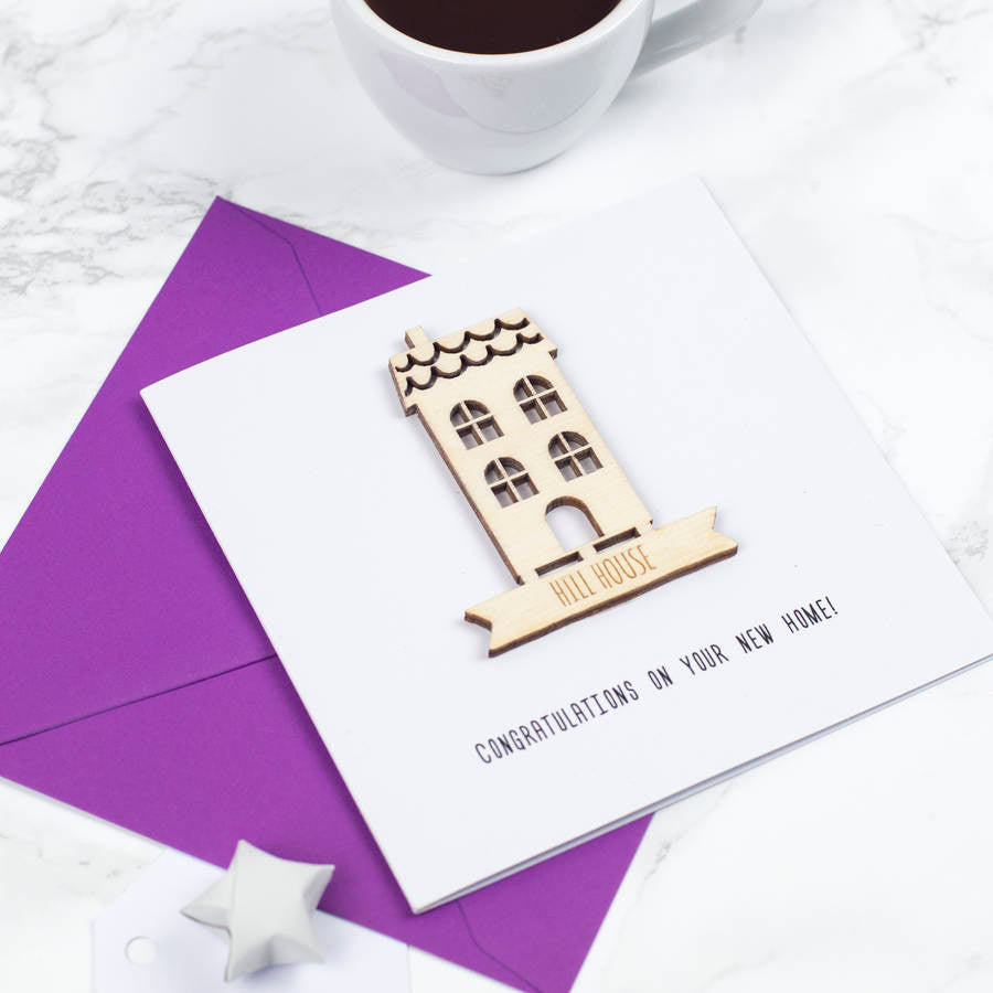 Personalised New Home Keepsake Card