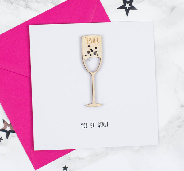 Personalised Prosecco Card