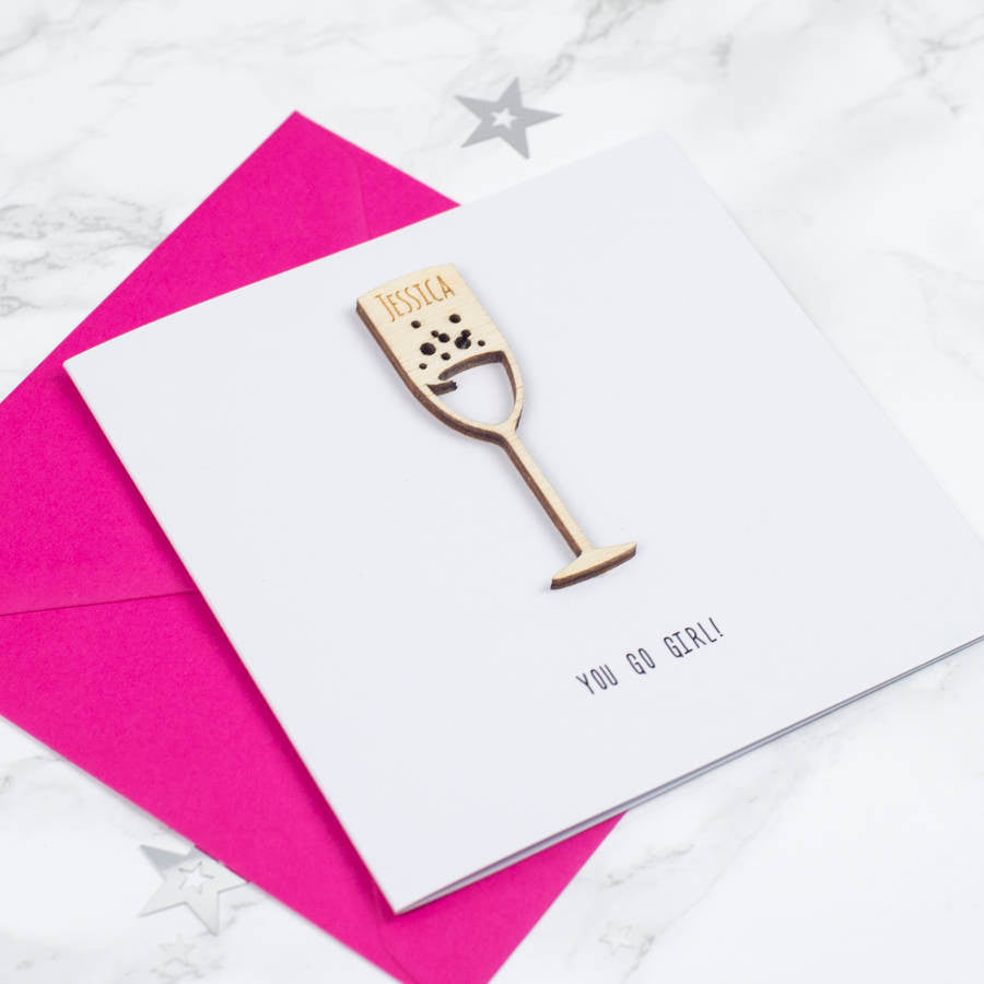 Personalised Prosecco Card