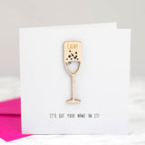 Personalised Prosecco Card