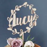 Personalised Floral Name Cake Topper