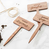 Personalised Wooden Plant Markers