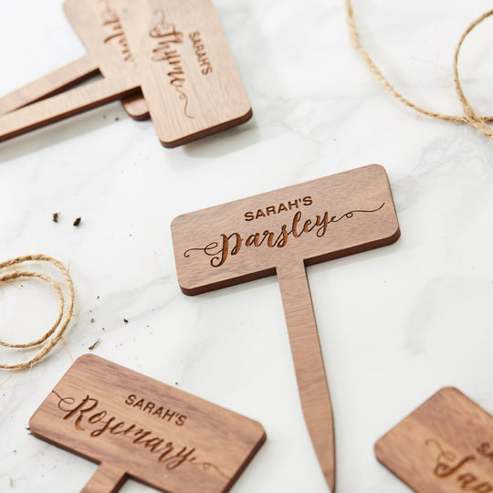 Personalised Wooden Plant Markers