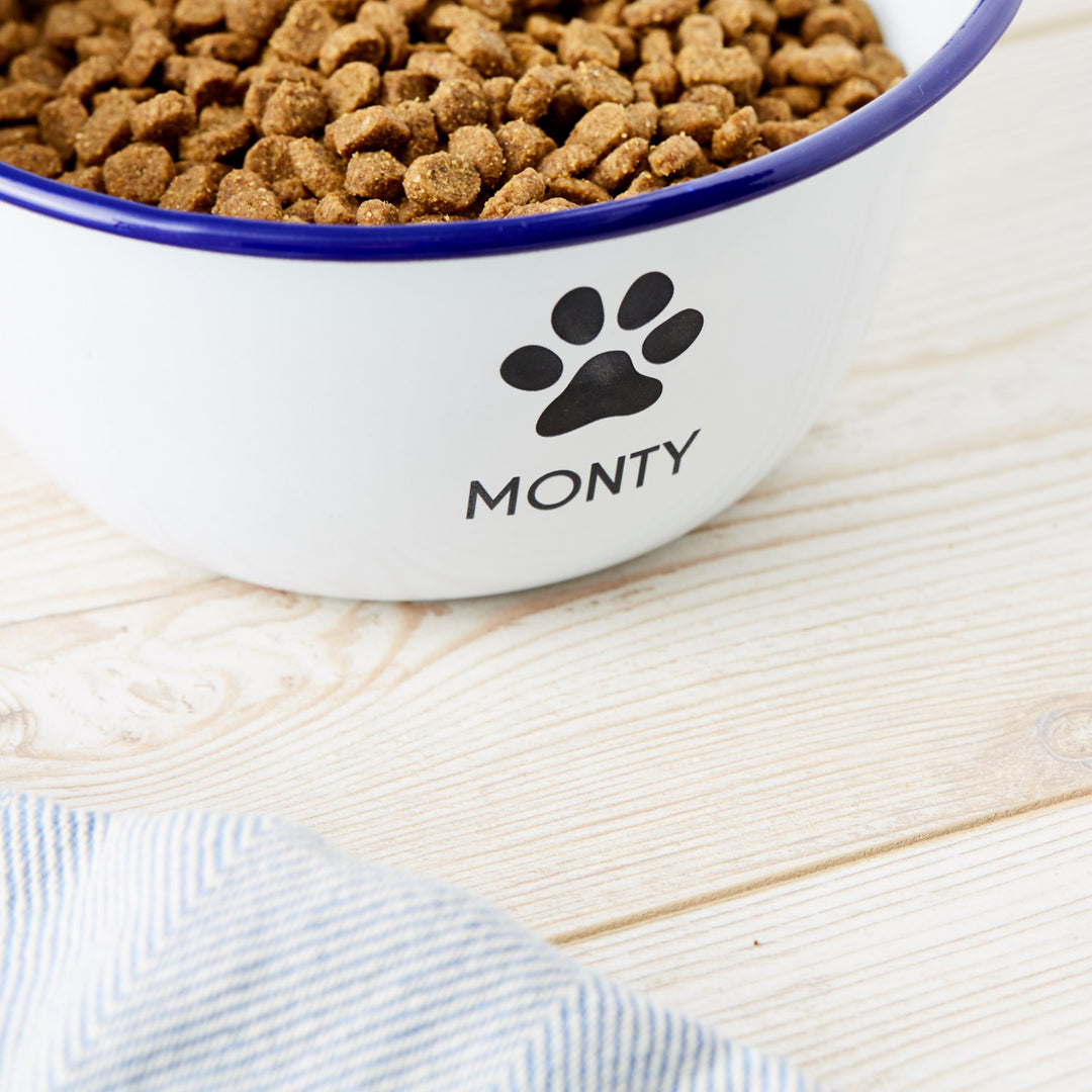 Personalised Enamel Dog Bowl