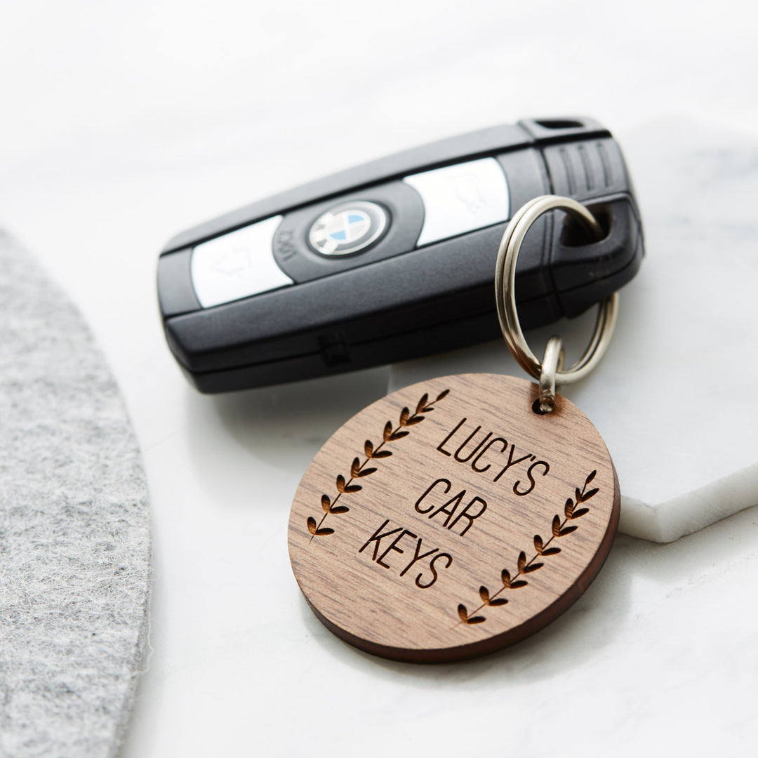 Personalised Wooden Keyring