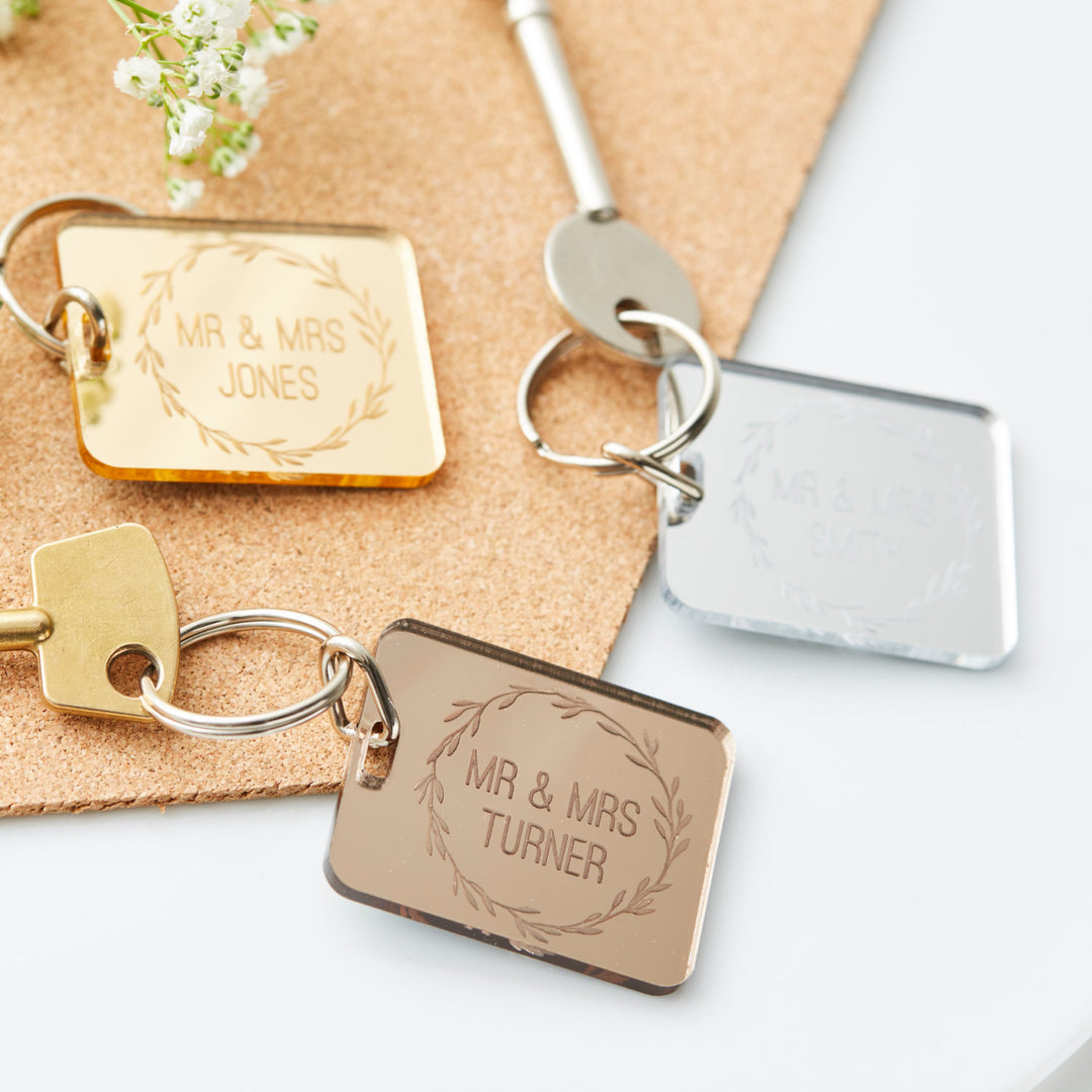 Personalised Wedding Keyring