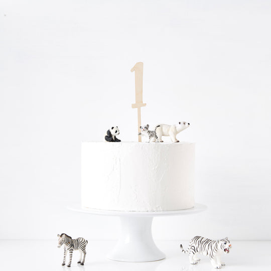 Birthday Age Wooden Cake Topper