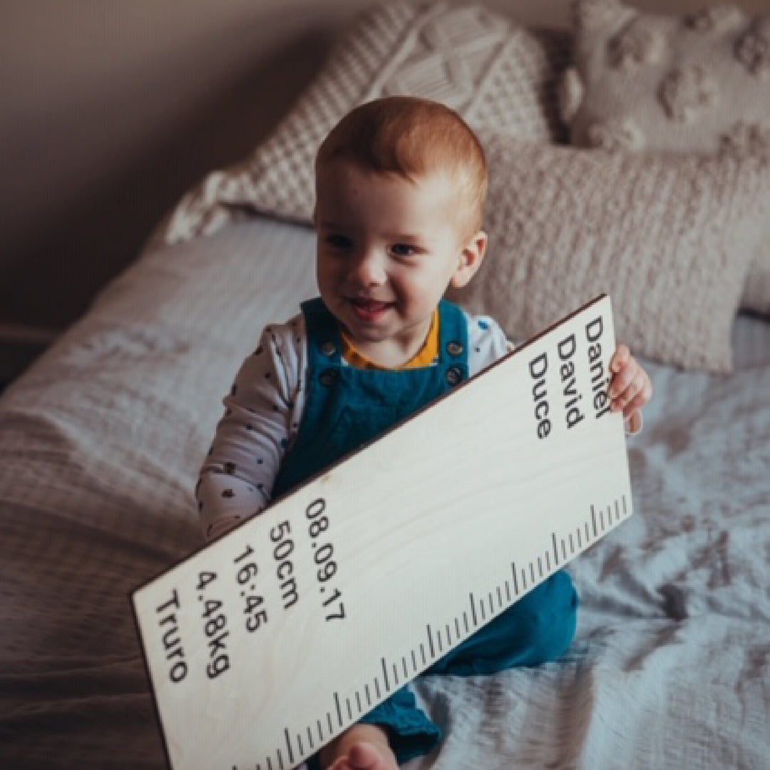 Personalised Wooden Birth Ruler