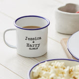 Enamel Personalised Couples Mug