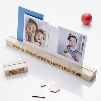 Personalised Fathers Day Photo Block