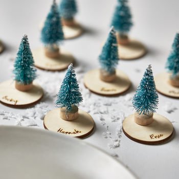 Personalised Christmas Tree Place Settings