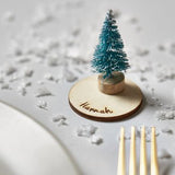 Personalised Christmas Tree Place Settings