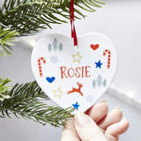 Personalised Heart Christmas Decoration