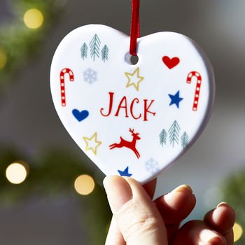 Personalised Heart Christmas Decoration