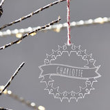 Personalised Star Wreath Christmas Decoration
