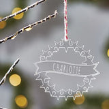 Personalised Star Wreath Christmas Decoration