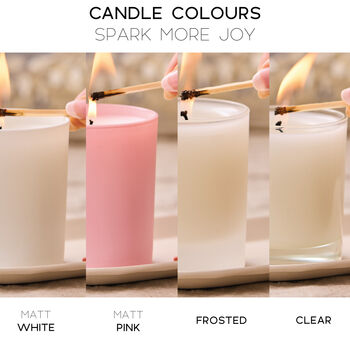 Scented Hand Poured Personalised Couples Candle - Spark More Joy