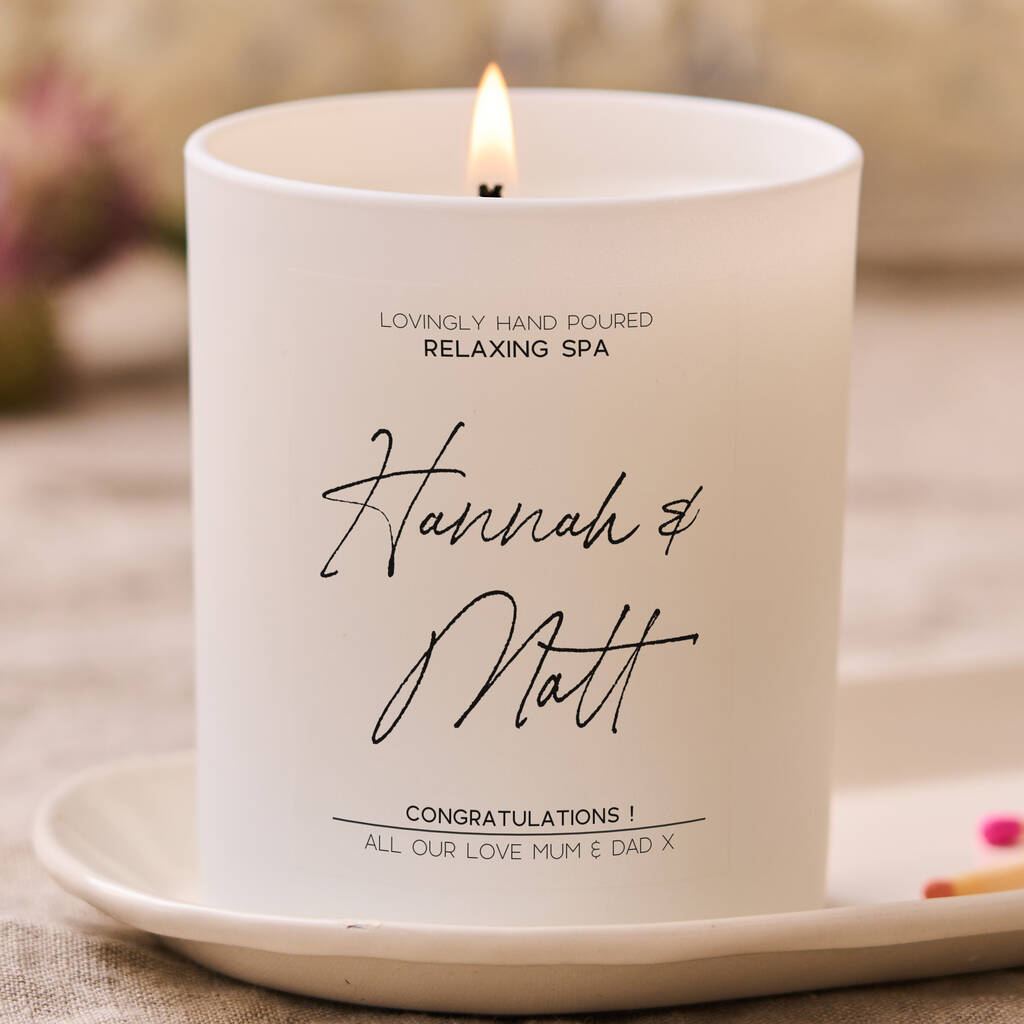 Personalised Couples Candle - Spark More Joy