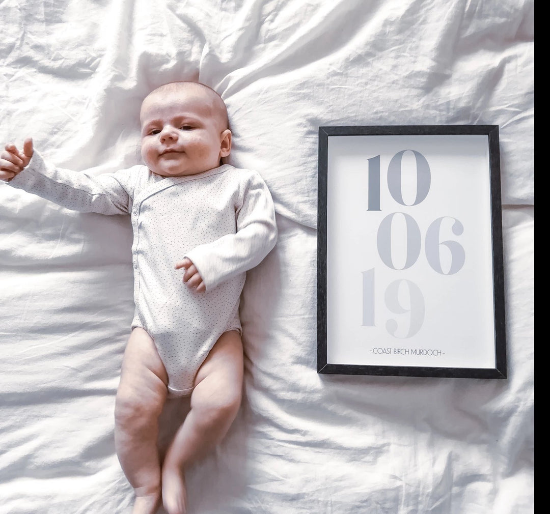 Personalised New Baby Date Print