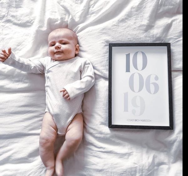 Personalised New Baby Date Print