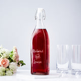 Couples Personalised Glass Bottle