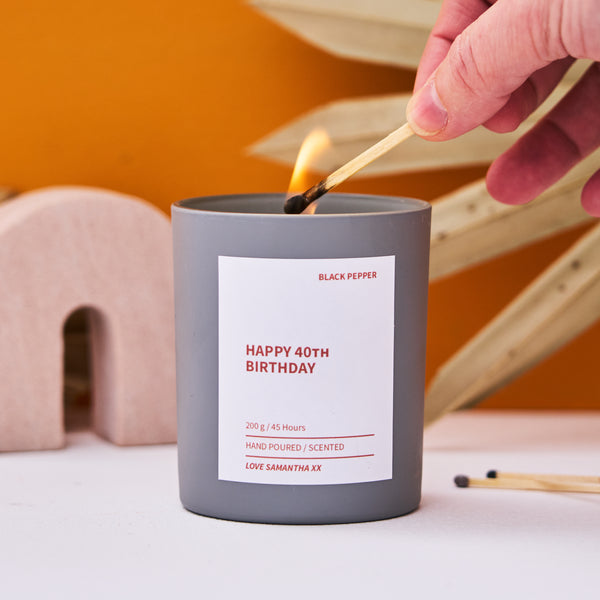 Birthday Personalised Candle - Spark More Joy