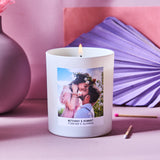 Scented Personalised Couples Photo Candle - Spark More Joy