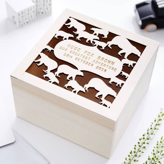 Baby Bear Personalised Keepsake Box