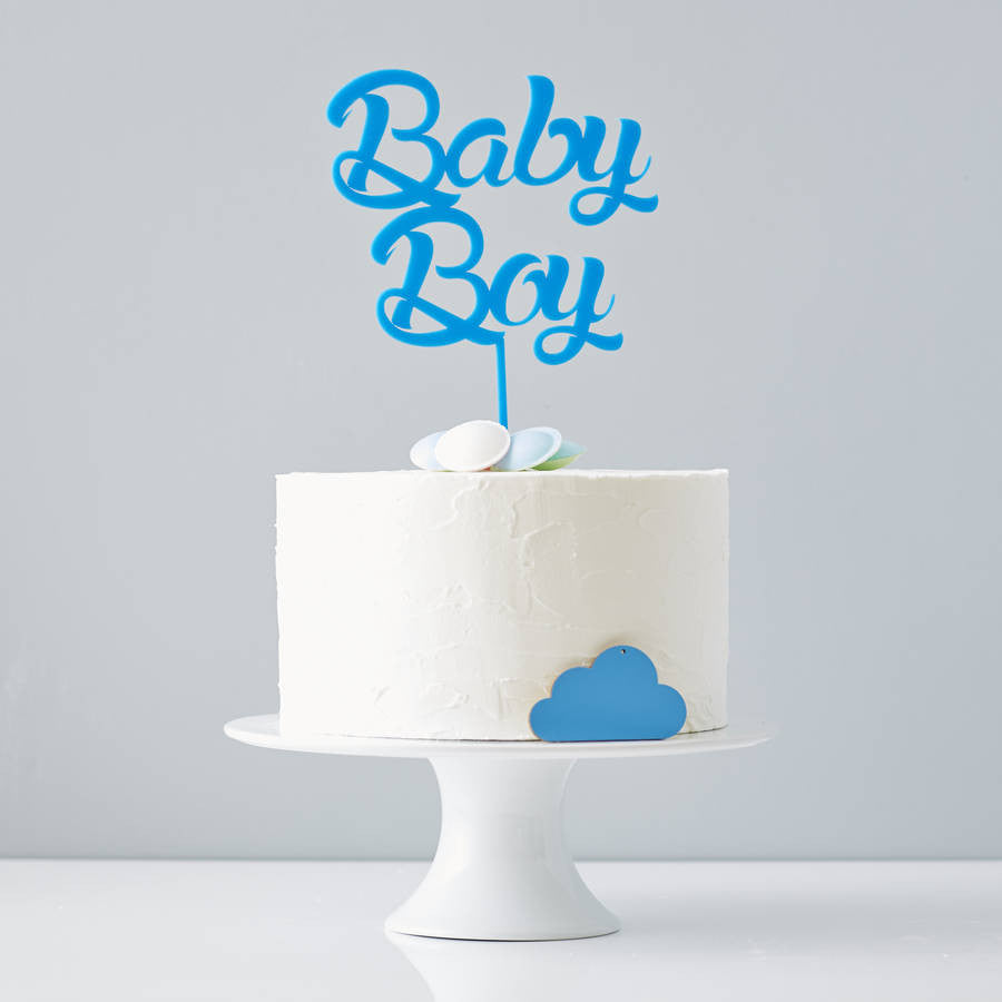 Baby Boy' Baby Shower Cake Topper