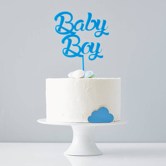 'Baby Boy' Baby Shower Cake Topper