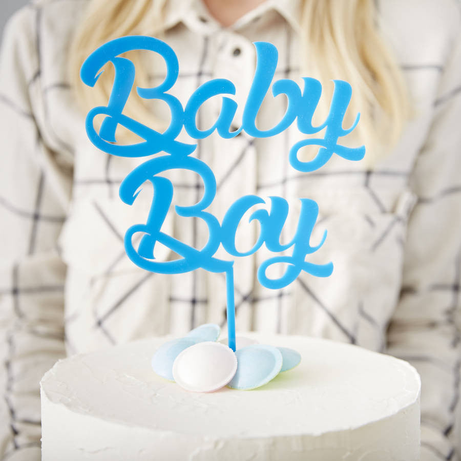 Baby Boy' Baby Shower Cake Topper