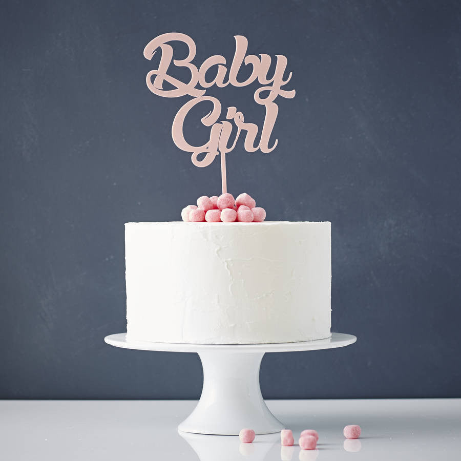 Baby Girl' Baby Shower Cake Topper