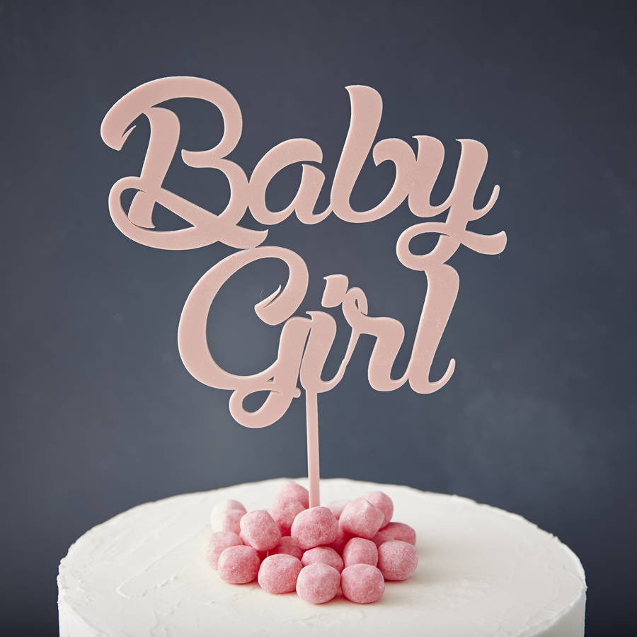 Baby Girl' Baby Shower Cake Topper