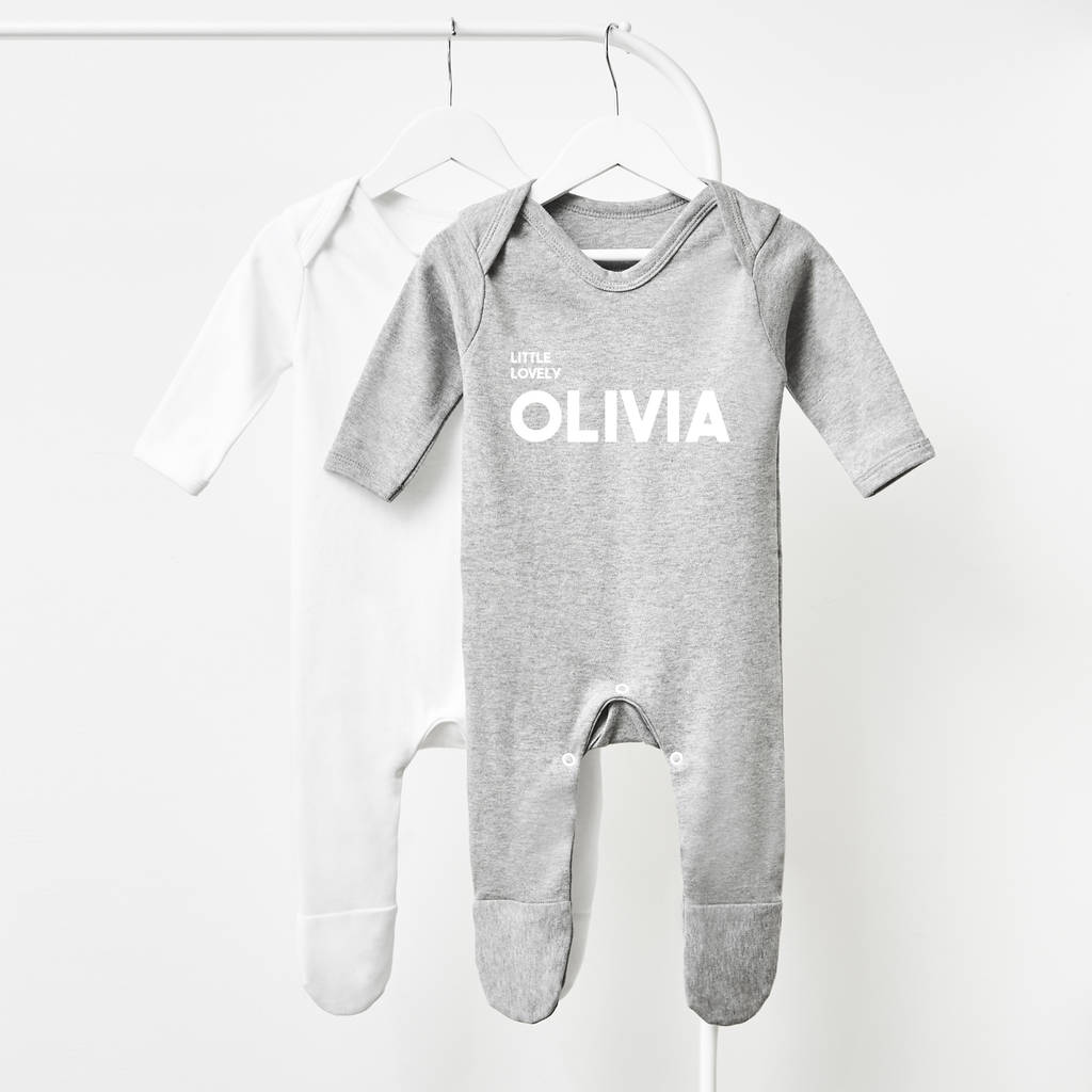 Baby Name Personalised Babygrow