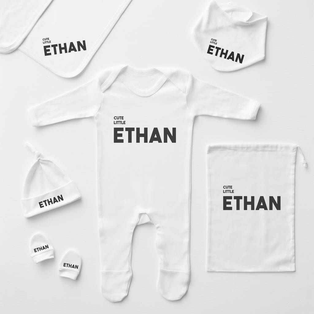 Baby Name Personalised Babygrow