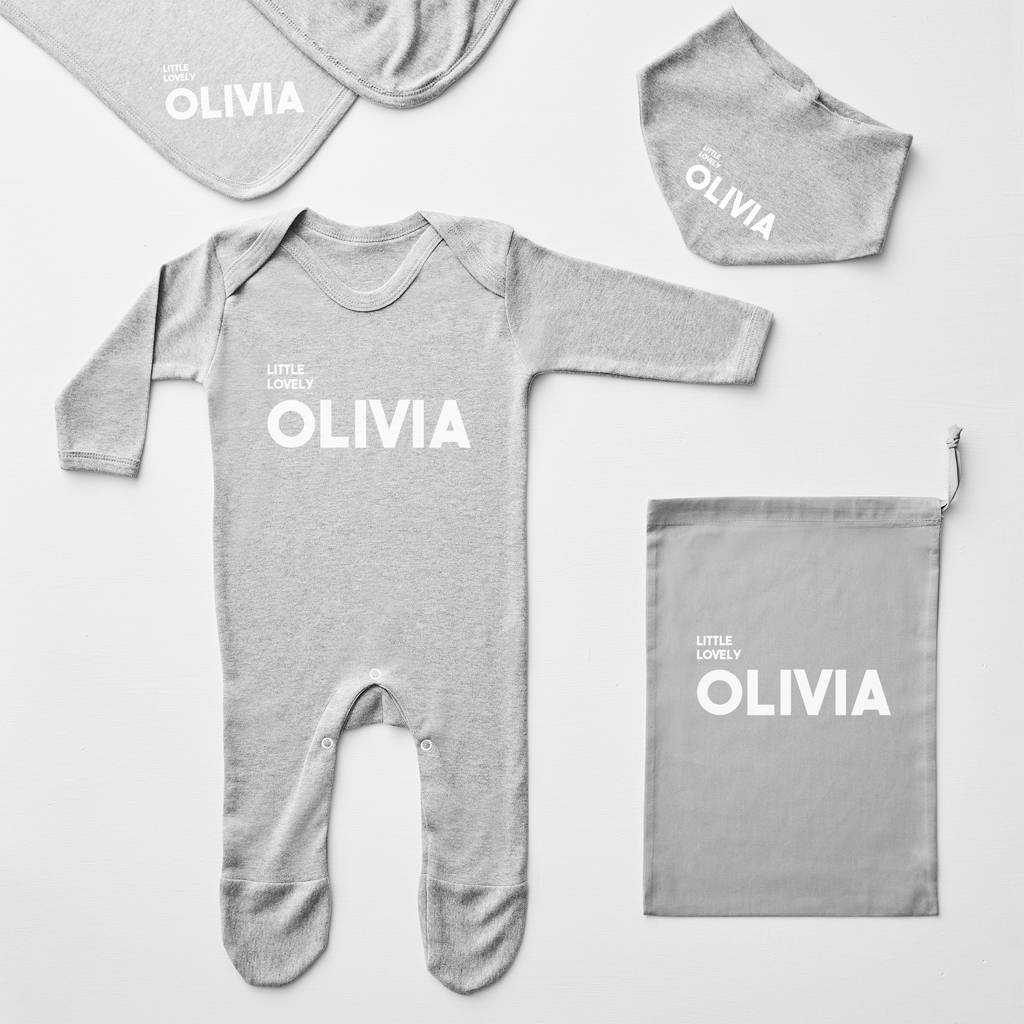 Baby Name Personalised Babygrow