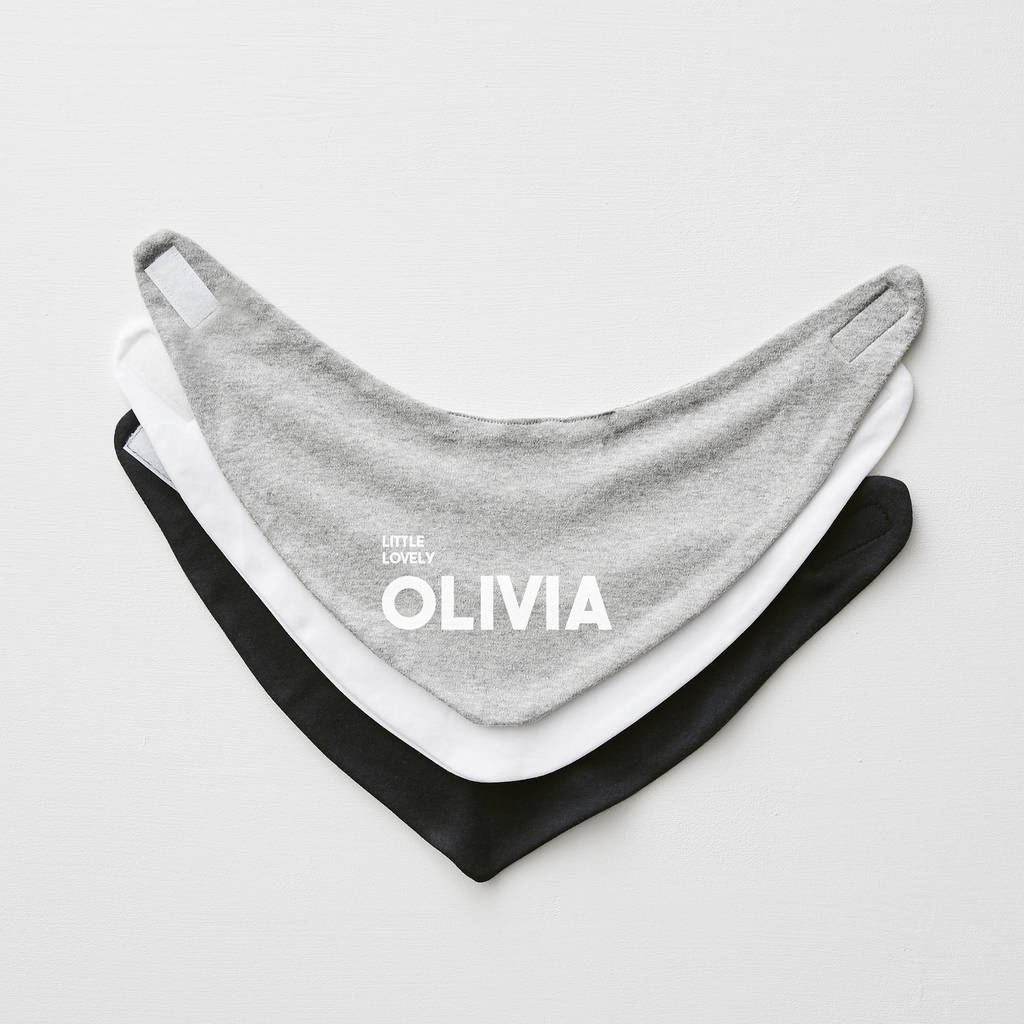 Baby Name Personalised Bib