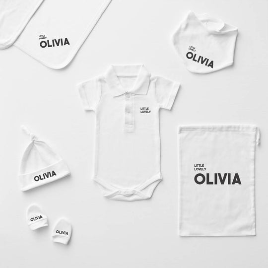 Baby Name Personalised Polo Babygrow
